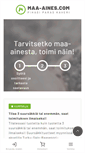 Mobile Screenshot of maa-aines.com